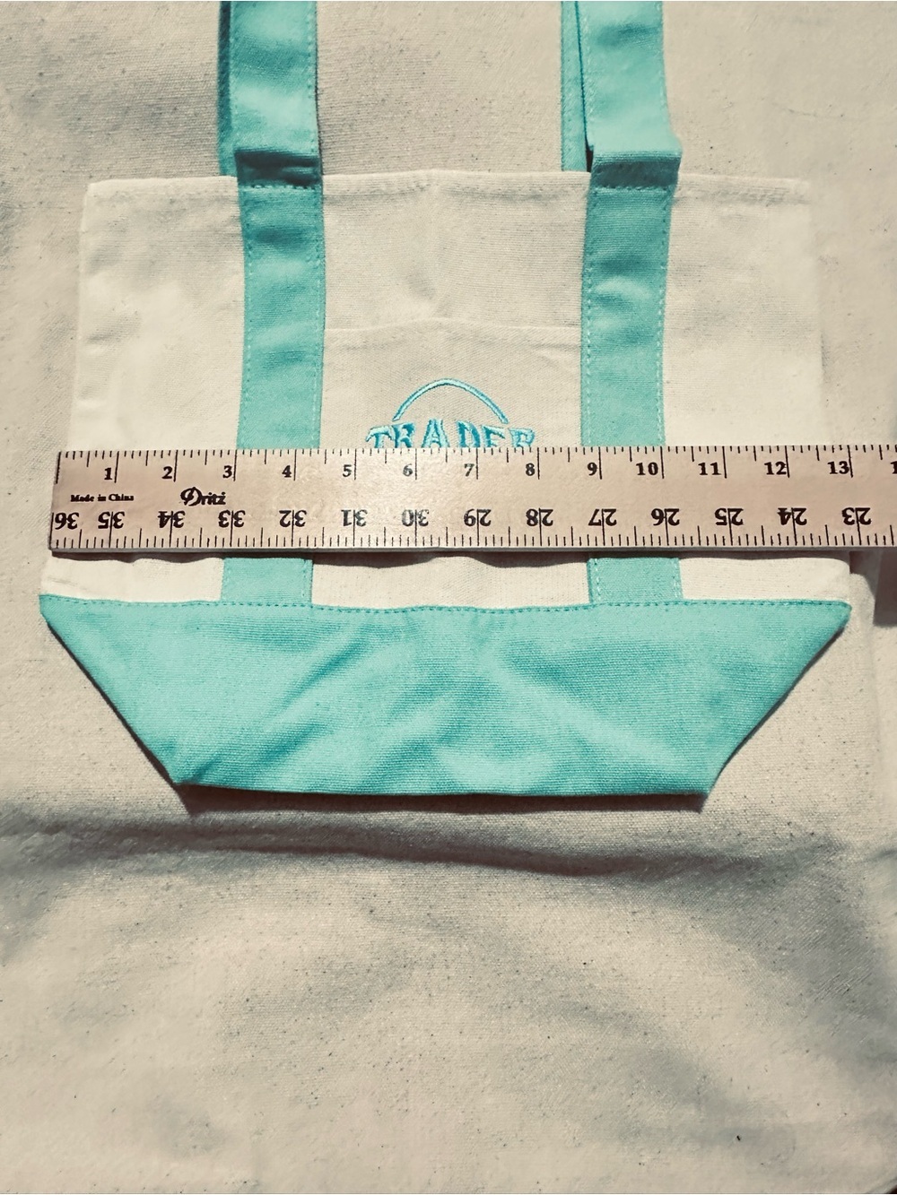 Trader Joe's | Tote | Trader Joe's Mini Tote | Light Green - Picture 3 of 6